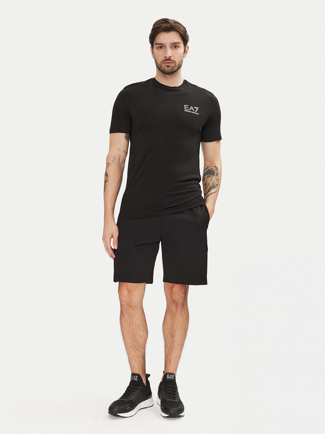 EA7 Emporio Armani EA7 Emporio Armani Póló 7M000299 AF13739 UC001 Fekete Slim Fit