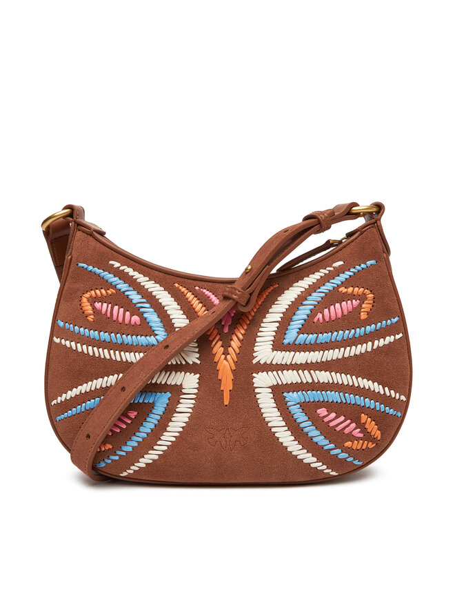PINKO Kabelka PINKO Half Moon Mini Fl PE 25 PLTT 102790 A2IW Hnědá