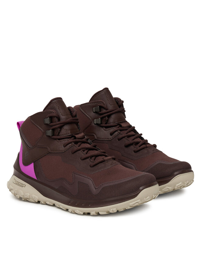 ECCO Sneakersy ECCO W Tex Mid Wp 82432361411 Hnědá
