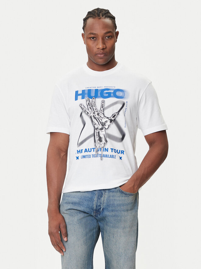 HUGO HUGO Camiseta Nopix 50543494 Blanco Regular Fit