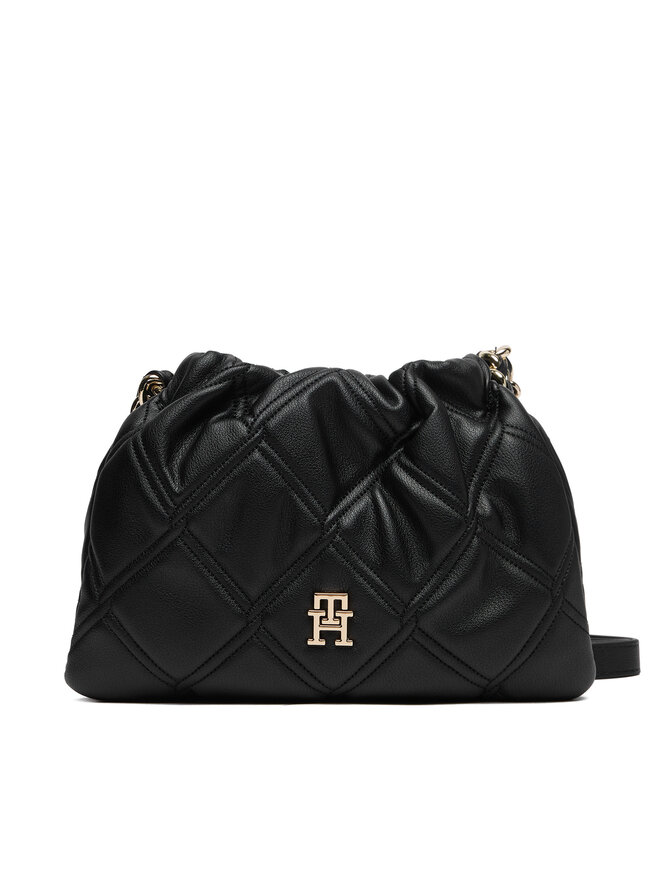 Tommy Hilfiger Handtasche Tommy Hilfiger Th Feminine Mini Crossover AW0AW18718 Schwarz