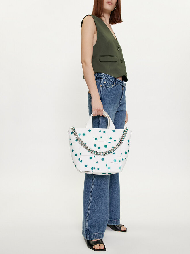Desigual Ročna torba Desigual 24SAXP60 Bela