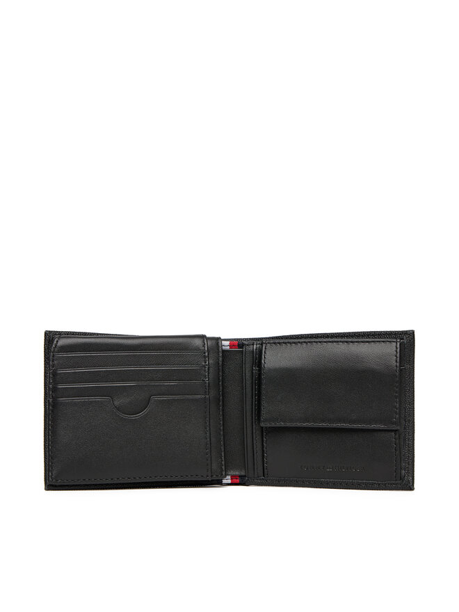 Tommy Hilfiger Geldbörse Tommy Hilfiger Th Flag Cc Flap And Coin AM0AM13520 Schwarz