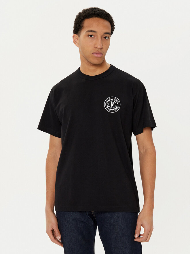 Versace Jeans Couture Versace Jeans Couture Футболка 78GAHE07 Чорний Regular Fit