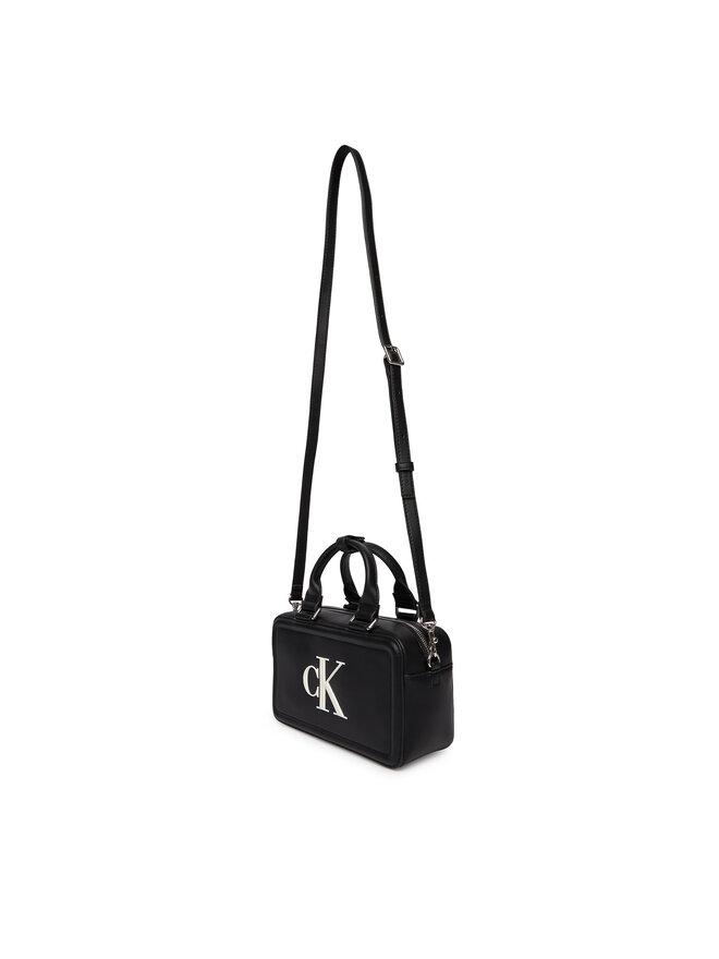 Calvin Klein Handtasche Calvin Klein Bold Ck Bauletto Crossbody LV04F3411G Schwarz