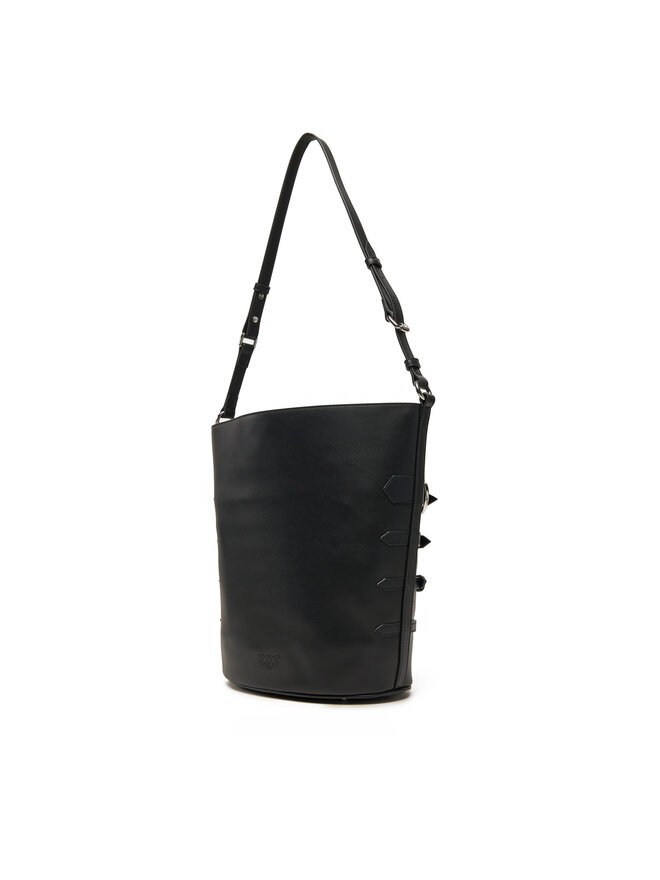 PINKO Kabelka PINKO Belts Bucket PE 25 PLTT 104366 A26K Černá