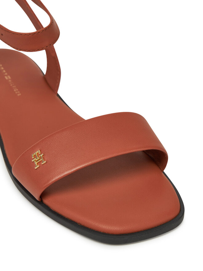 Tommy Hilfiger Sandalias Tommy Hilfiger Ankle Strap Leather Sandal FW0FW08422 Marrón