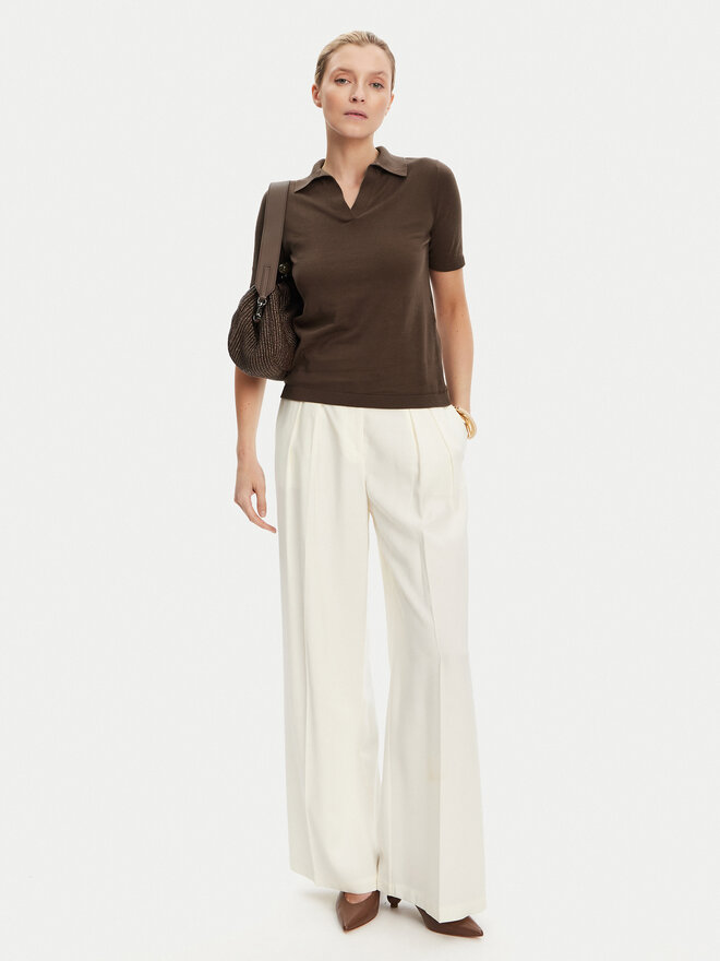 Weekend Max Mara Поло Roncolo 2525366071 Коричневий Regular Fit