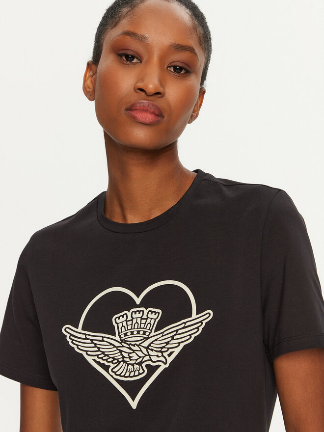Aeronautica Militare Aeronautica Militare T-Shirt 242TS2351DJ657 Schwarz Regular Fit
