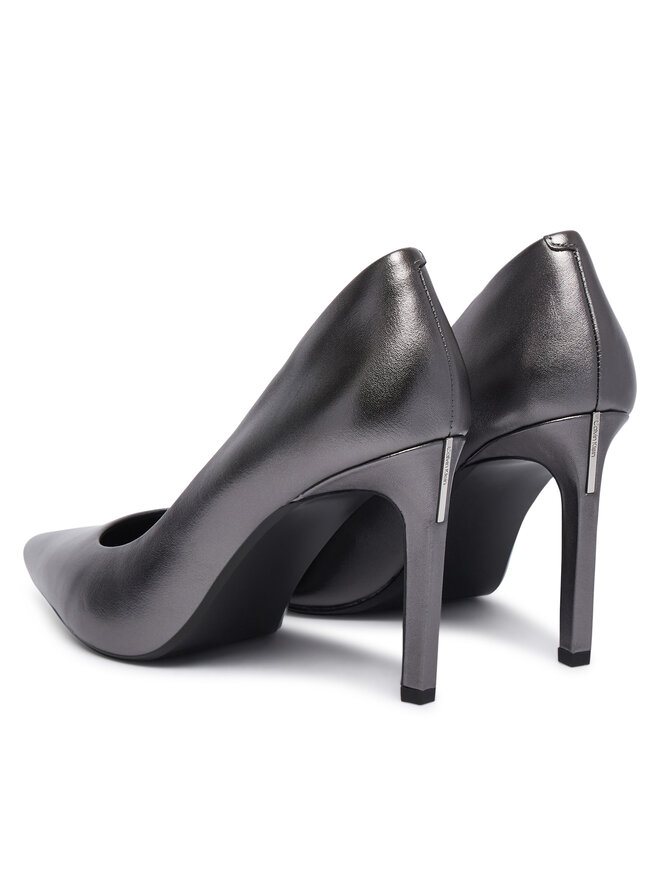 Calvin Klein High Heels Calvin Klein Ess Stiletto 90 Met Lth HW0HW03436 Dunkelgrau