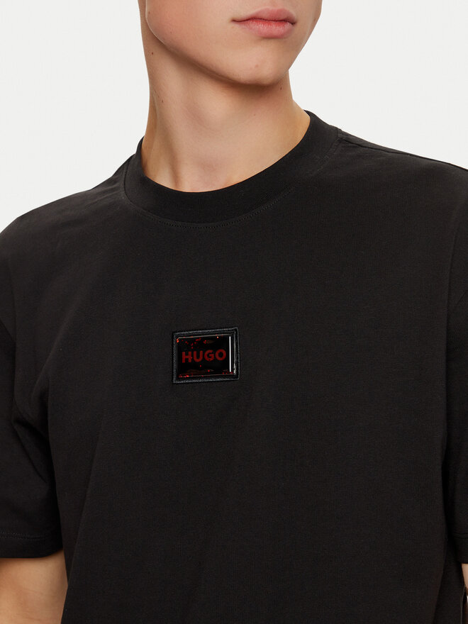 HUGO Hugo T-Shirt Dugojelly 50524831 Schwarz Relaxed Fit