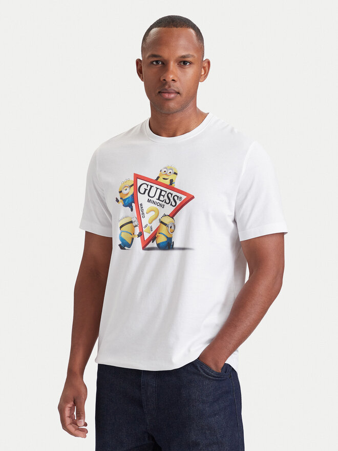 Guess Jeans Guess Jeans T-Shirt M6YI84 K6412 Weiß Regular Fit