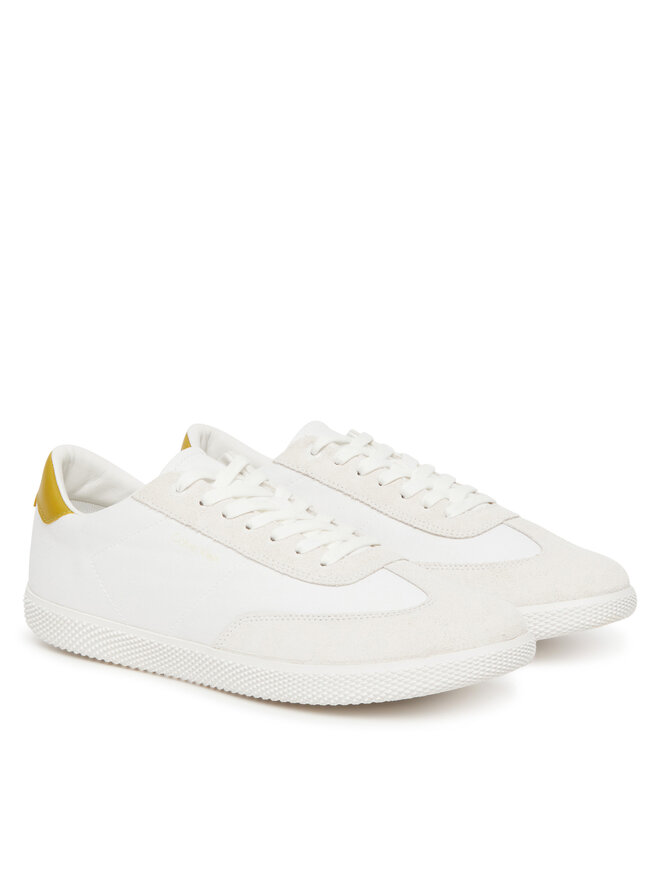Calvin Klein Снікерcи Calvin Klein Low Top Lace Up Cv Mix HM0HM01724 Білий