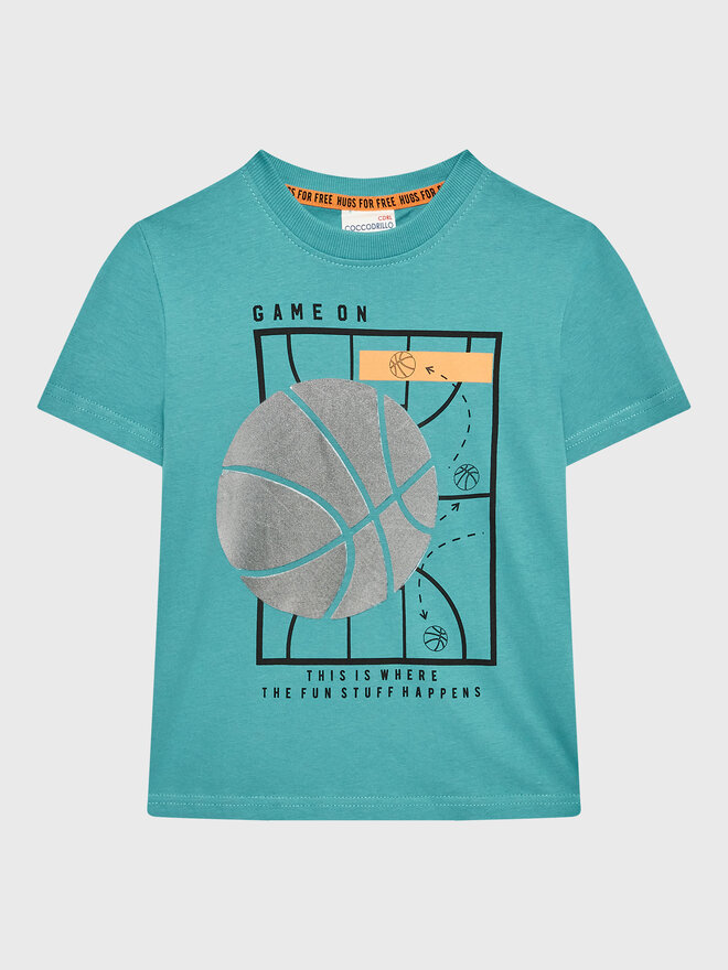 Coccodrillo Coccodrillo Camiseta WC2143202GOI Turquesa Regular Fit