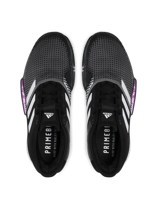 Tennisschuhe adidas SoleCourt M Clay Primeblue FZ1966 Schwarz eschuhe