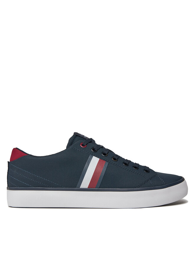 Tommy Hilfiger Snīkeri Tommy Hilfiger Th Hi Vulc Low Stripes Mesh FM0FM04946 Zils