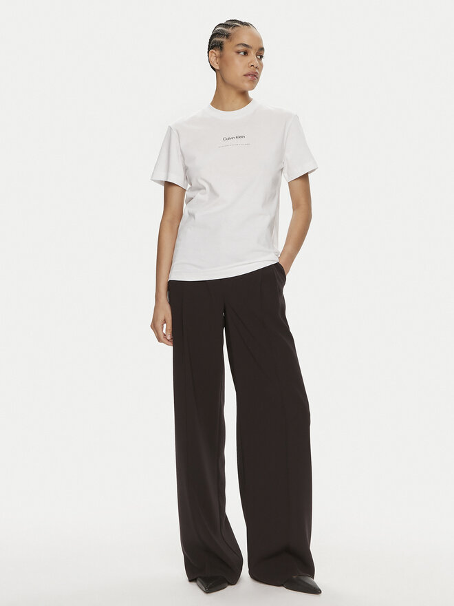 Calvin Klein Calvin Klein Camiseta Multi Logo K20K207215 Blanco Regular Fit