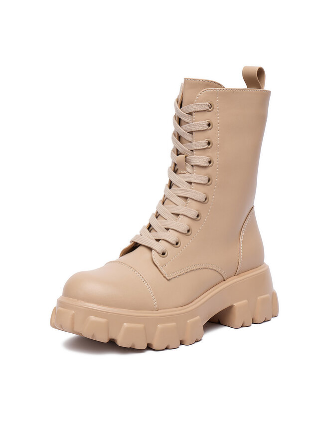 DeeZee Botines planos DeeZee 1709-1 Beis
