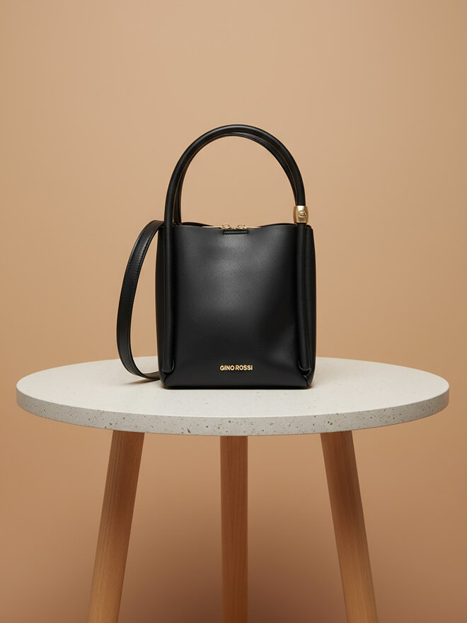GINO ROSSI Ročna torba Gino Rossi CEO-SADE-LX10152 Črna