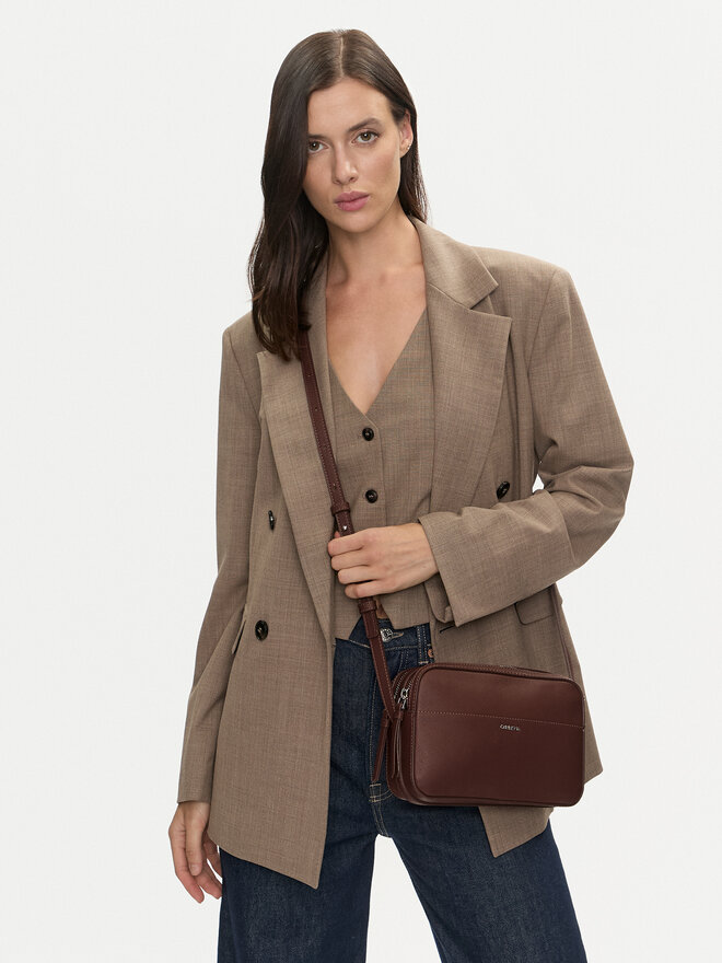 Calvin Klein Borsetta Calvin Klein Ck Business Camera Bag_Saffiano K60K612571 Marrone