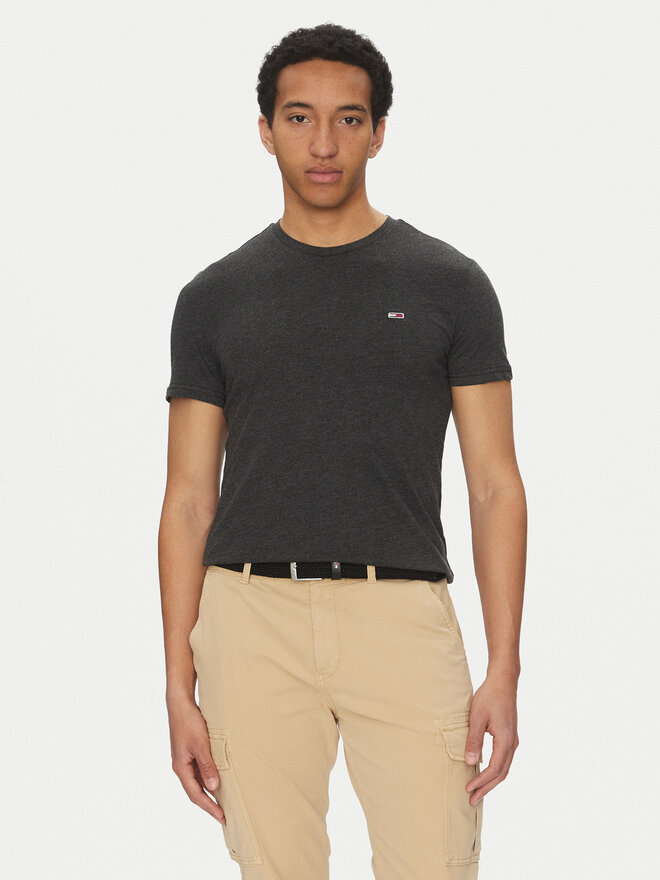 Tommy Jeans Tommy Jeans T-Shirt Jaspe DM0DM20363 Μαύρο Slim Fit