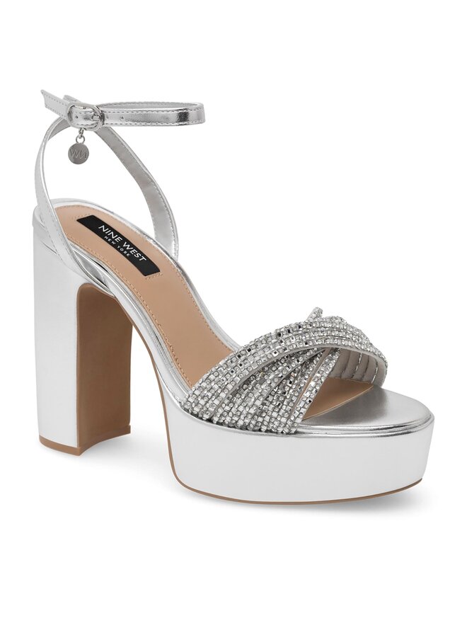 Nine West Sandale Nine West WFA2736-1 Argintiu