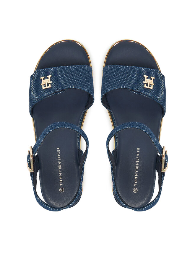 Tommy Hilfiger Sandały Tommy Hilfiger T3A2-33788-1828 S Granatowy