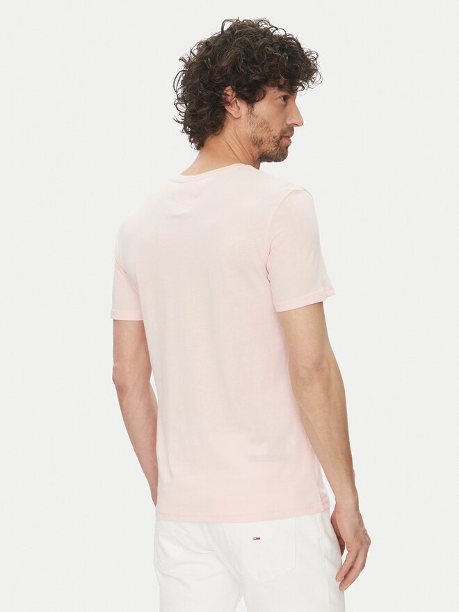 Tommy Jeans Tommy Jeans Camiseta Jaspe DM0DM20364 Rosa Slim Fit