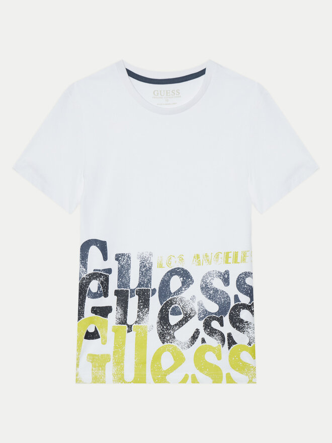 Guess Guess Marškinėliai L5RI12 K8HM4 Balta Regular Fit