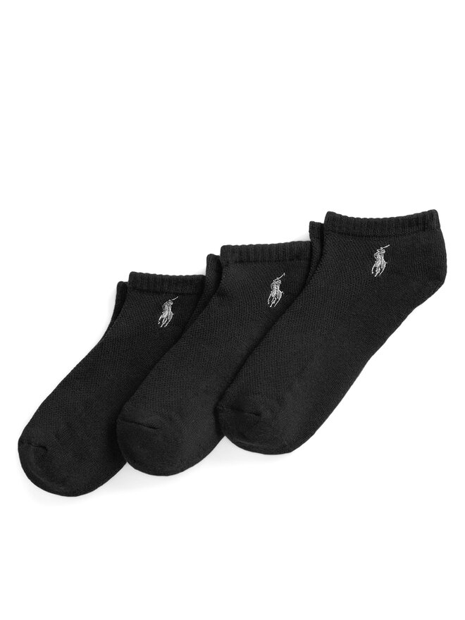 Polo Ralph Lauren Zestaw 3 par niskich skarpet męskich Polo Ralph Lauren 455972885001 Czarny