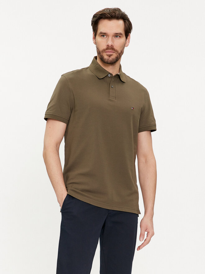Tommy Hilfiger Tommy Hilfiger Pólóing 1985 MW0MW17770 Khaki Regular Fit