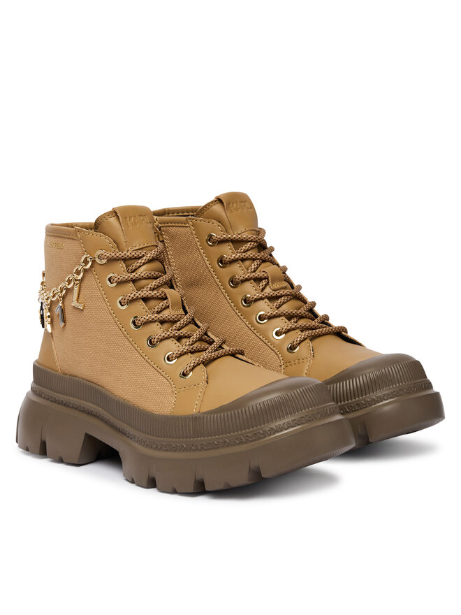 KARL LAGERFELD Schnürschuhe KARL LAGERFELD Trekka Max KL43536S Hellbraun