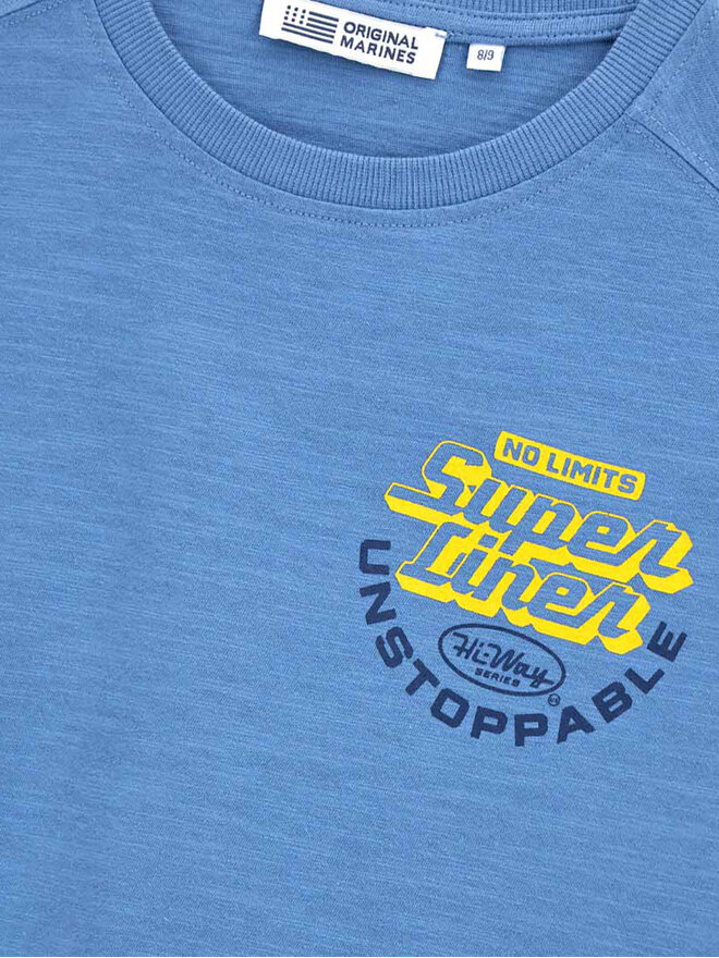 Original Marines Original Marines T-Shirt DFP4197YM Blau Regular Fit