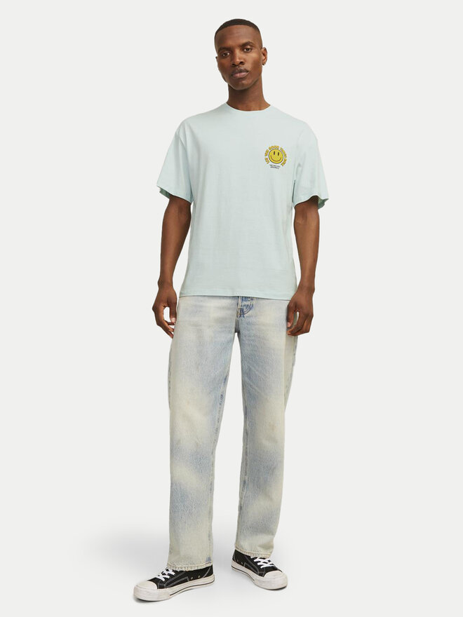 Jack&Jones Jack&Jones Marškinėliai Jorfrutti 12256926 Mėlyna Wide Fit