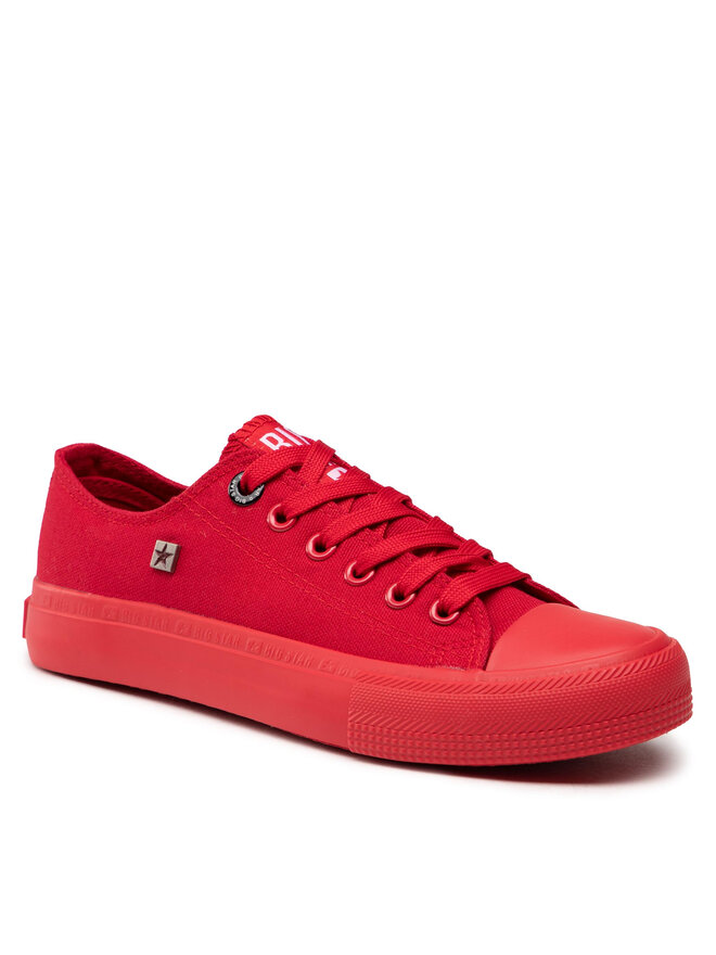 Big Star Shoes Plátenky Big Star Shoes AA274007 Červená
