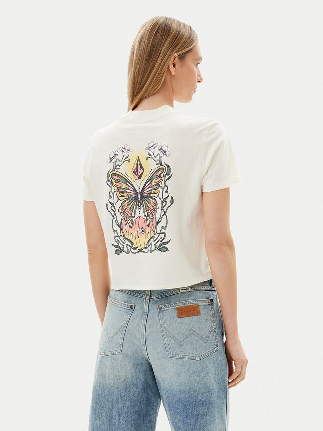 Volcom Volcom Camiseta Pocket Dial B3512500 Écru Boxy Fit