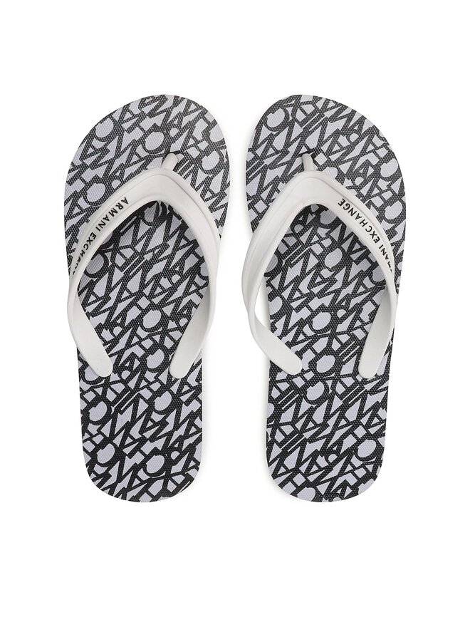 Armani Exchange Čības uz pirksta Armani Exchange XDQ010 XV700 K488 Balts
