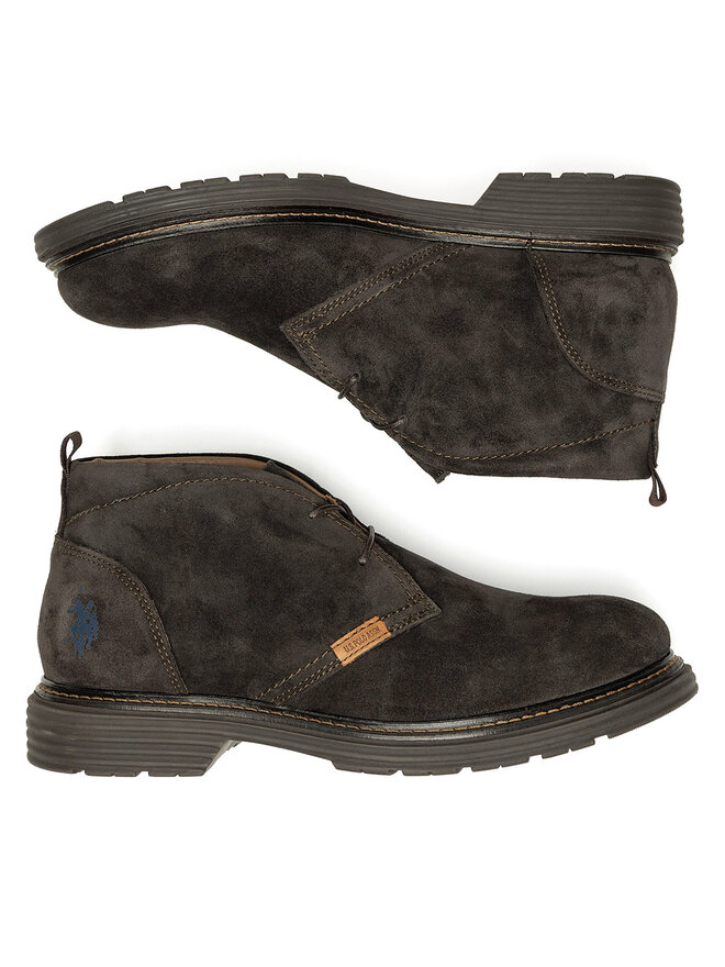 U.S. Polo Assn. Μποτίνια U.S. Polo Assn. LORENZ002M/DS1 Καφέ