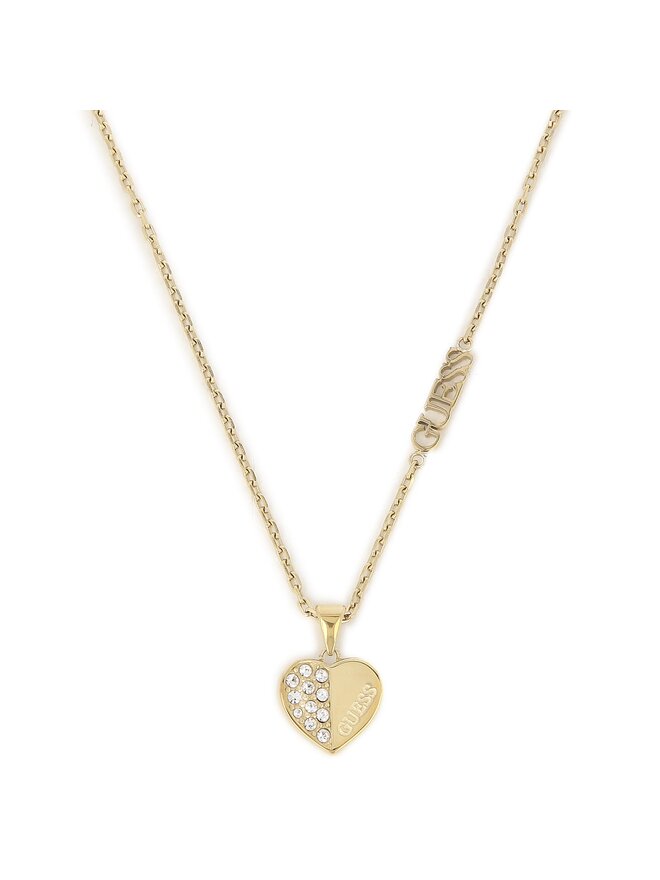 Guess Náhrdelník Guess Lovely Guess JUBN03 035JW Žluté zlacení