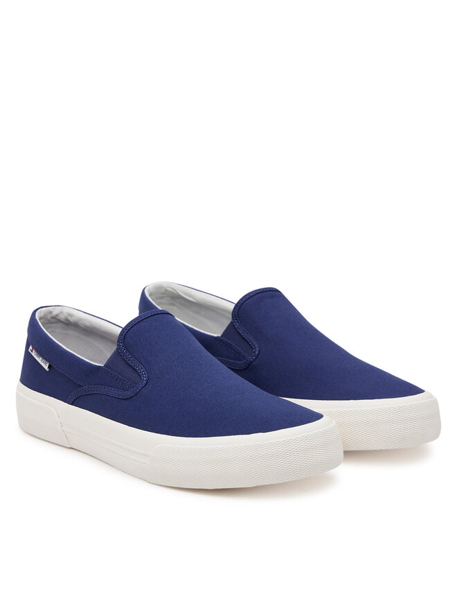 Tommy Jeans Tenisówki Tommy Jeans Slip On Canvas Color EM0EM01544 Granatowy