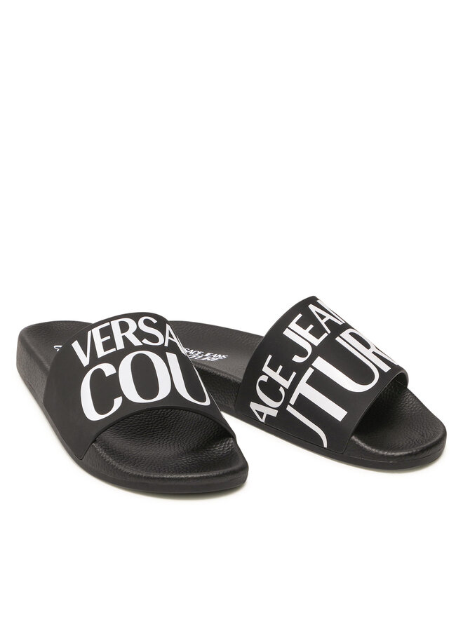 Versace Jeans Couture Παντόφλες Versace Jeans Couture 72YA3SQ6 Μαύρο