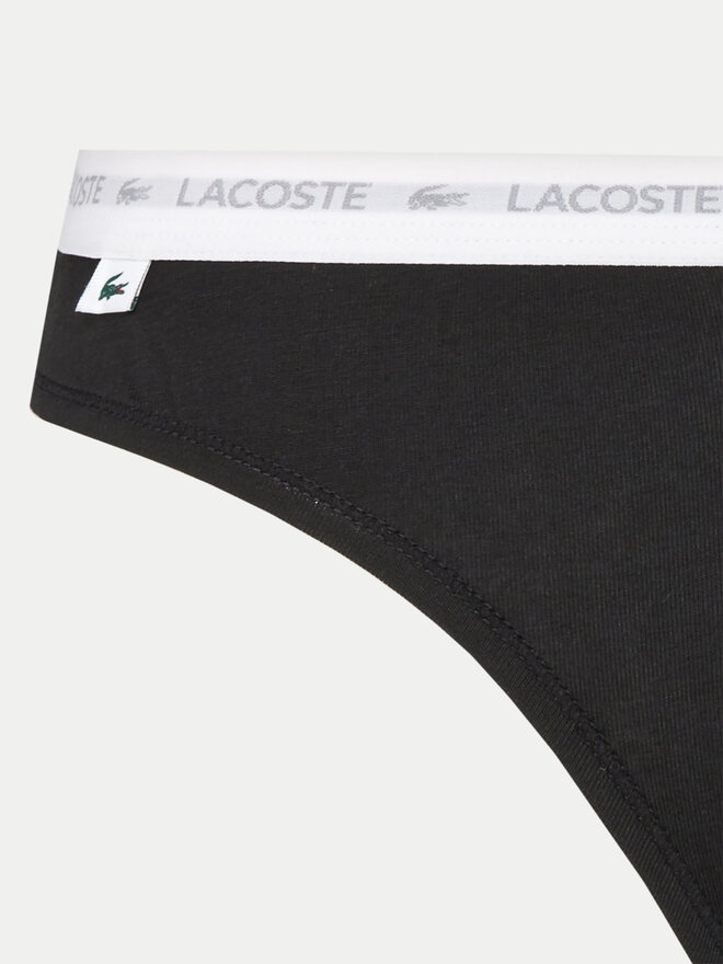 Lacoste Lacoste Набір з 3 пар класичних трусів 8F1338 Чорний