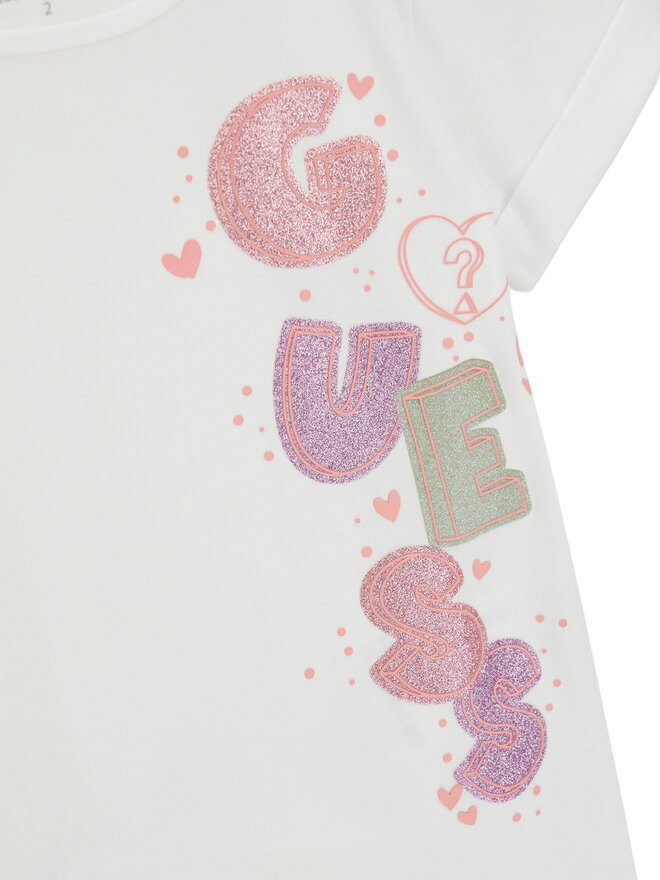 Guess Guess Футболка K6GI05 K6YW4 Білий Regular Fit