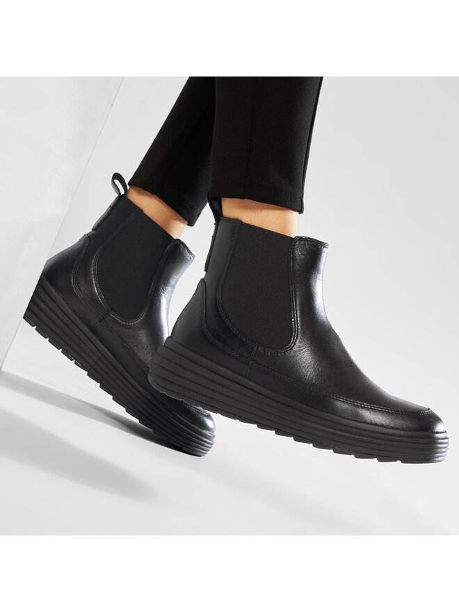 Geox Botine Geox D Phaolae C D94FDC 00085 C9999 Negru