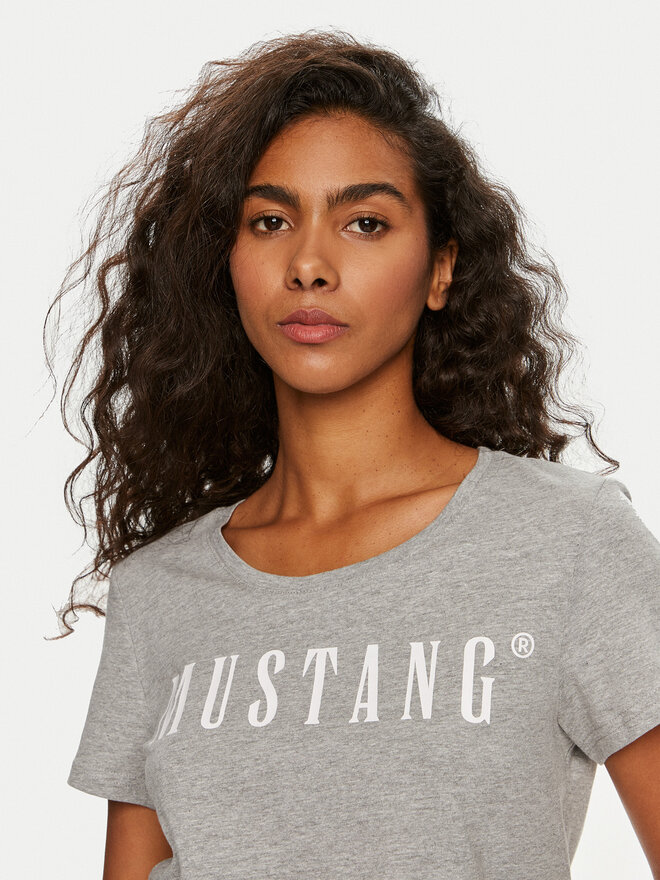 Mustang Mustang Marškinėliai Alma 1013933 Pilka Regular Fit