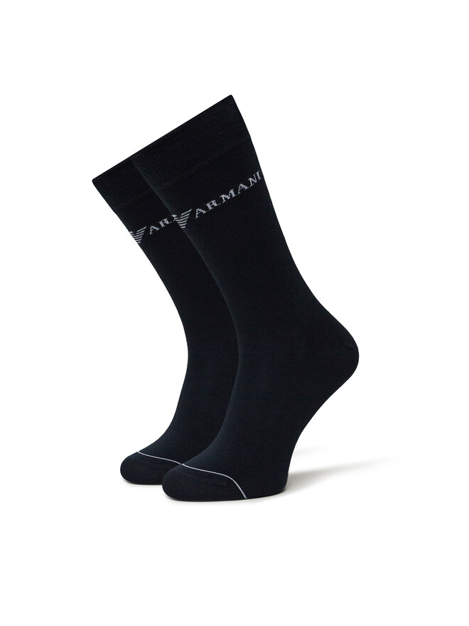 Emporio Armani Набір 3 пар високих чоловічих шкарпеток Emporio Armani EM000554 AF12276 MB154 Cиній