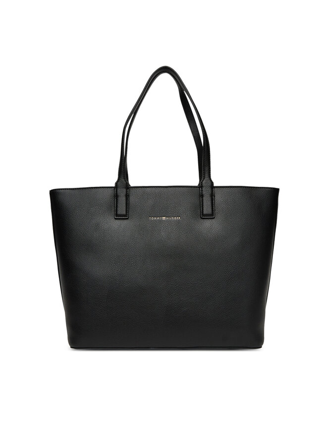 Tommy Hilfiger Kabelka Tommy Hilfiger Th Logotape Tote AW0AW17449 Černá