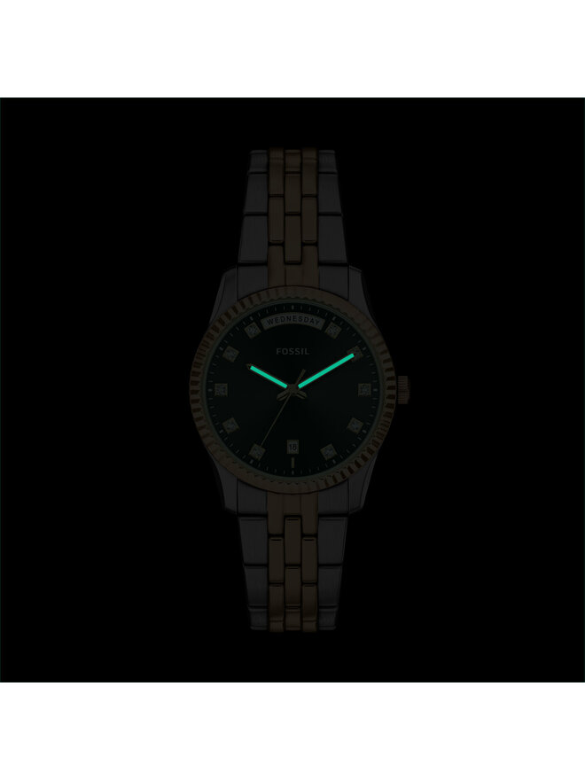 Fossil Uhr Fossil Scarlette ES5458 Goldfarben
