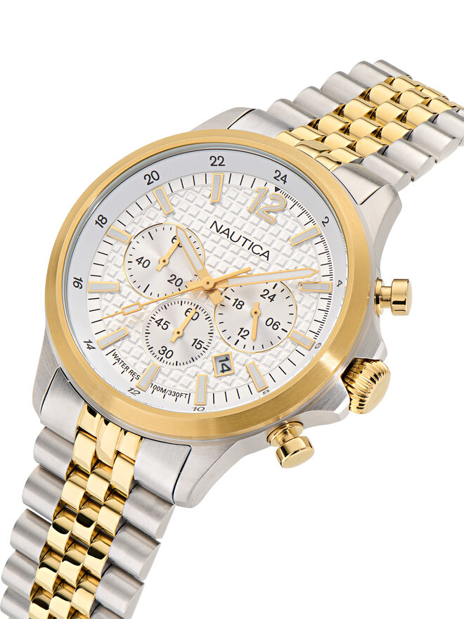 Nautica Pulkstenis Nautica Blueocean Chronograph NAPBOF408 Sudraba