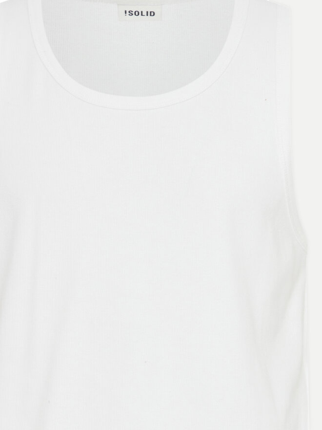 Solid Solid Tank-Top 21108248 Weiß Regular Fit